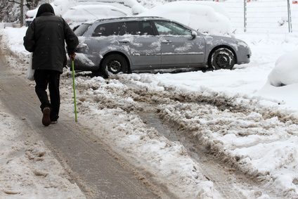 car accident ice snow