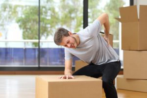 A worker suffers a manual handling injury to his back.