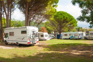 A caravan park site