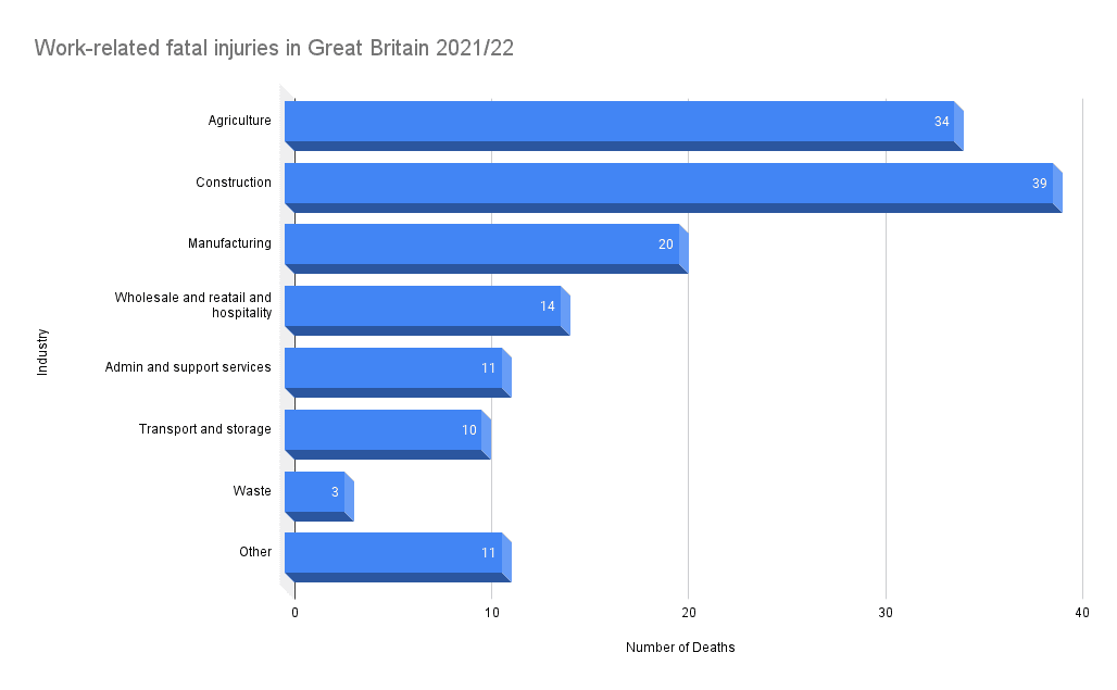 Work-related fatal injuries in Great Britain