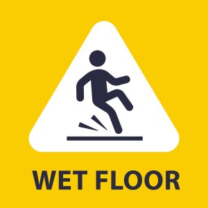 Injury Caused By No Wet Floor Signs Being Displayed