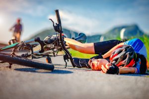 A rider struck by a car has suffered cycling injuries, including serious fractures. 