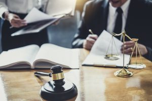 A solicitor discusses supermarket accident claims with their client