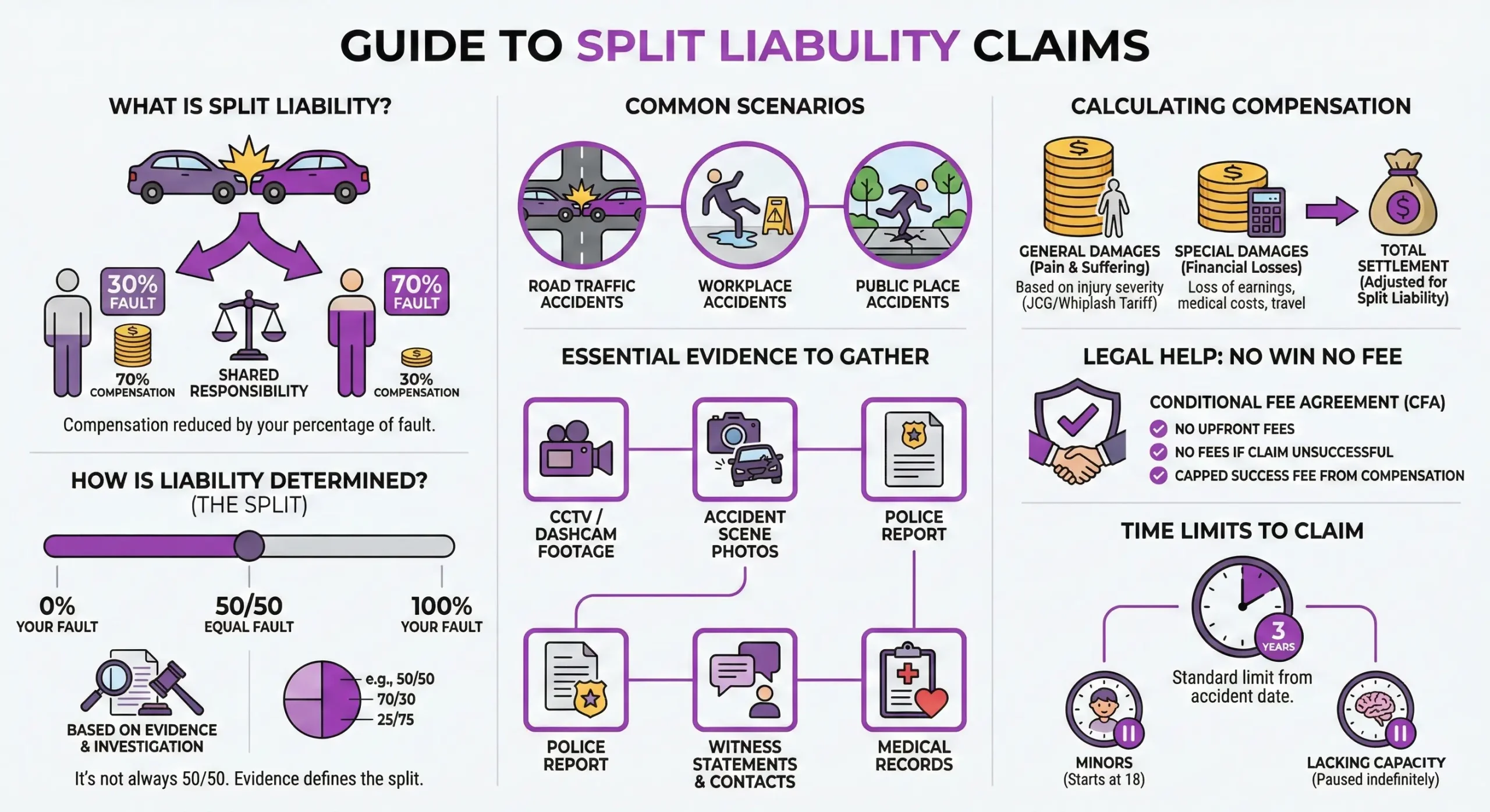 Infographic for Split Liability Claims